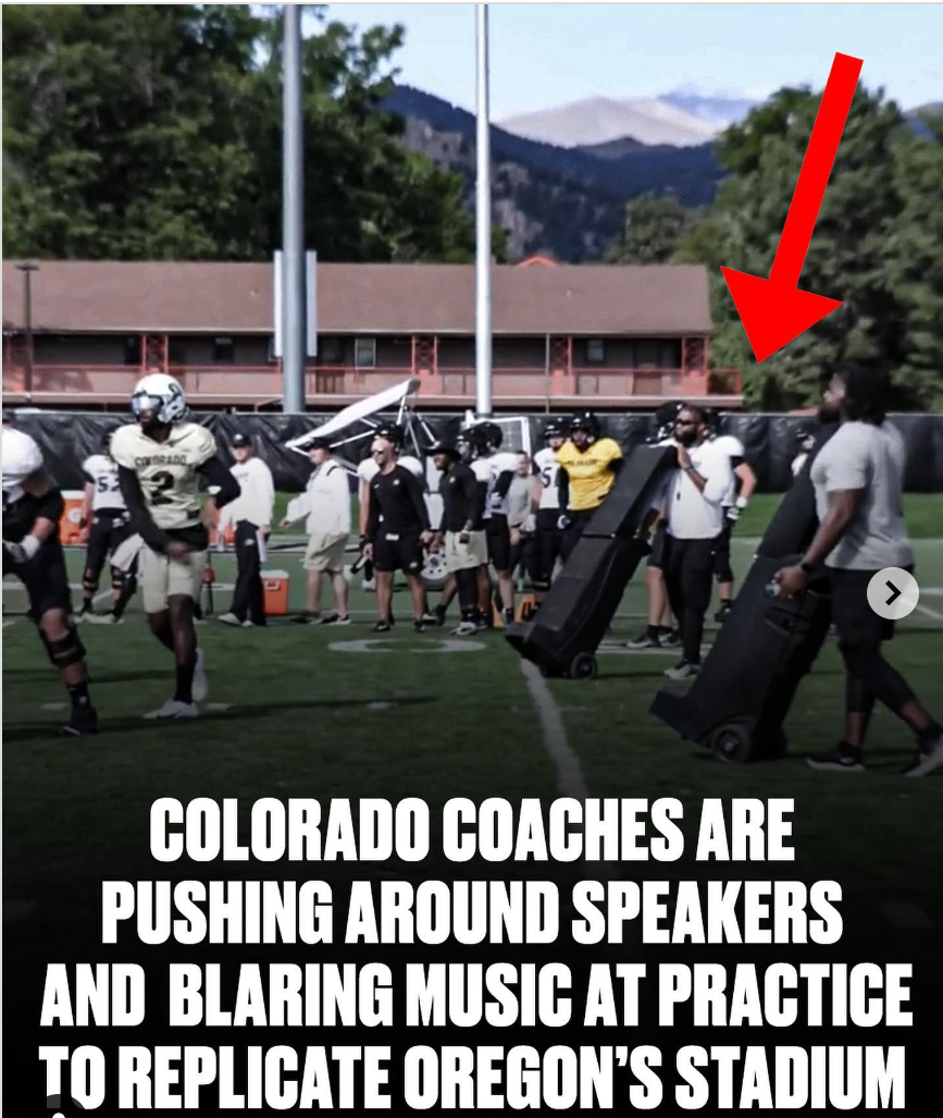 sportscenter colorado coaches pushing Bigfoot speakers around